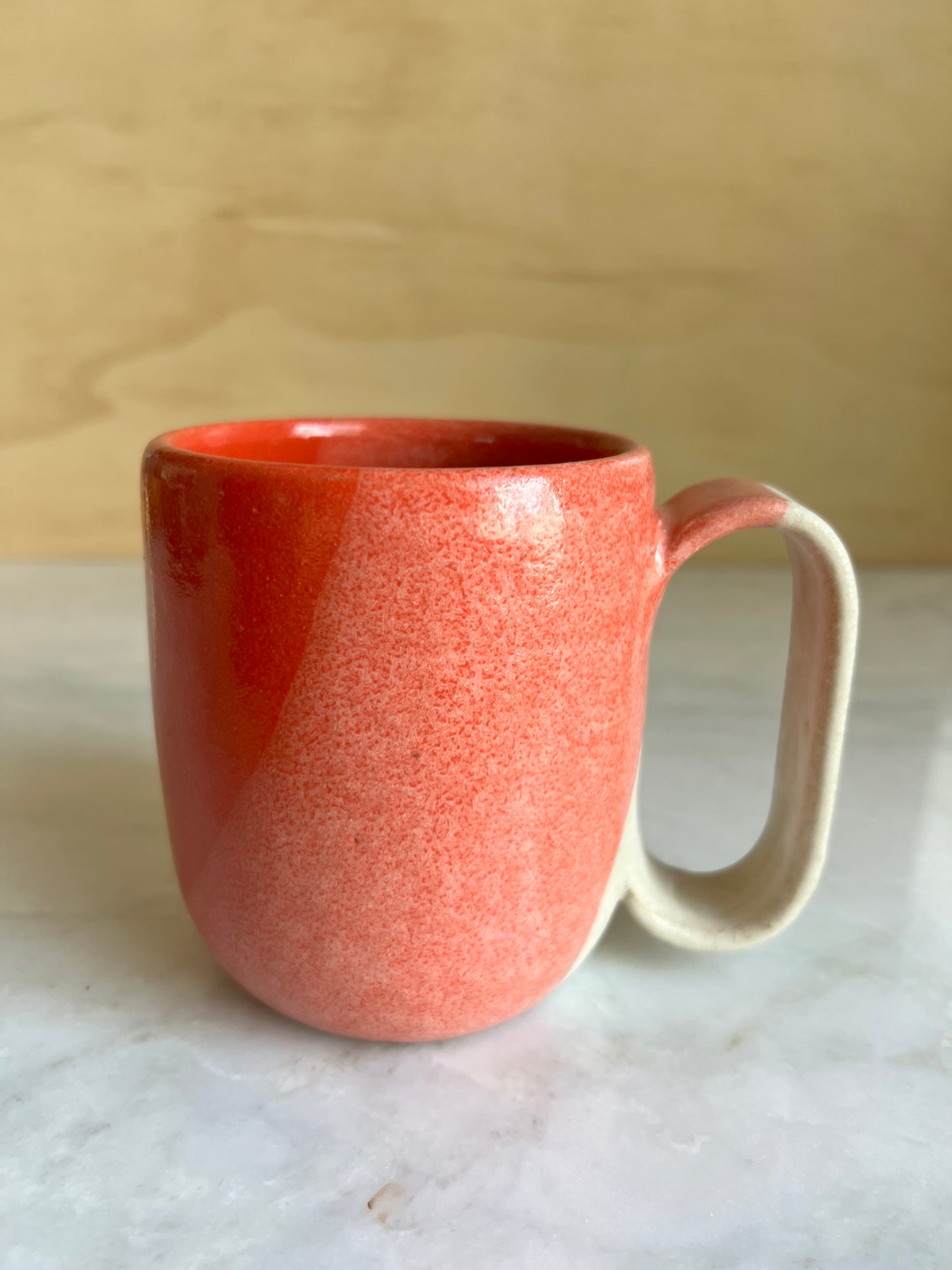 Angled 3 Tone Mug Lobster + Oatmeal