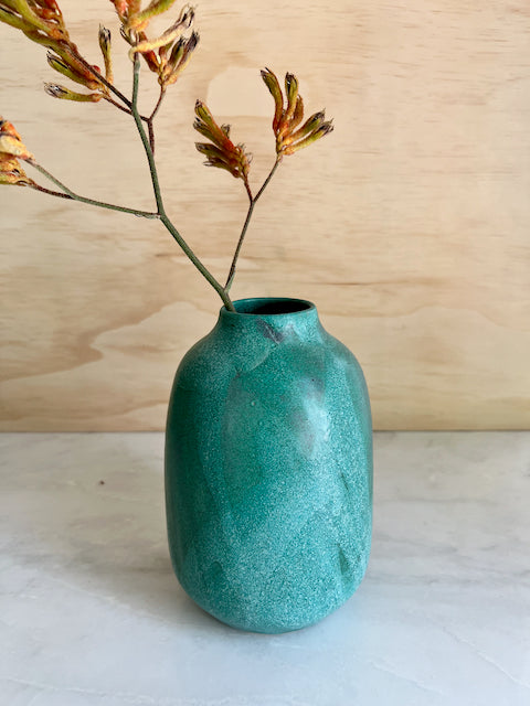 Layered Green Vase